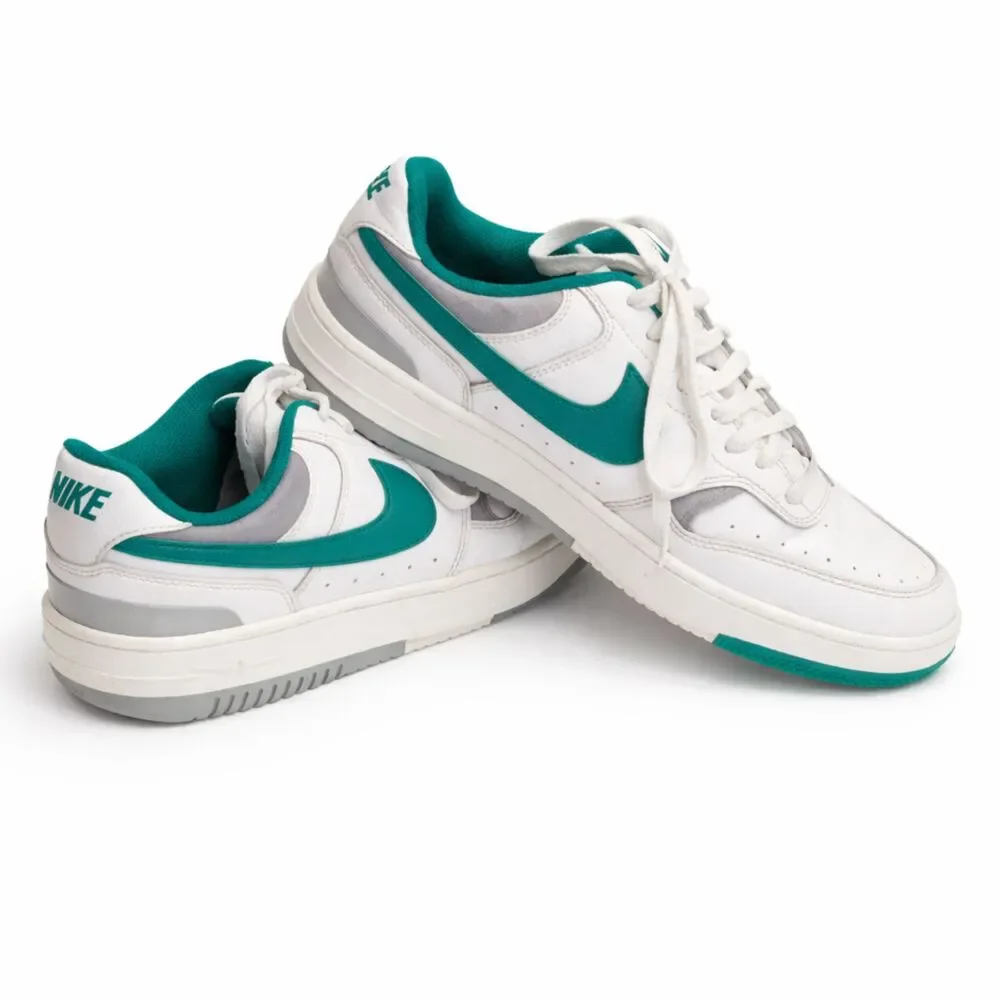 Nike Gamma Force Sail Fir Green Shoes | Women's 10 Retro Court Sneaker Old Money